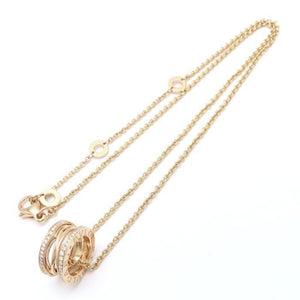 Bvlgari B.Zero1 Pendant Necklace 18K Rose Gold with Diamond - view 4