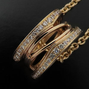 Bvlgari B.Zero1 Pendant Necklace 18K Rose Gold with Diamond - view 5