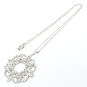 Tiffany & Co. Enchant Scroll Pendant Necklace Platinum with Diamond - view 4