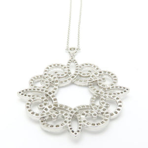Tiffany & Co. Enchant Scroll Pendant Necklace Platinum with Diamond - view 5