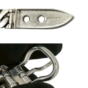 Hermes Boucles Sellier Bracelet Sterling Silver Medium - view 3