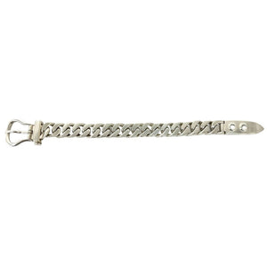 Hermes Boucles Sellier Bracelet Sterling Silver Medium - view 5