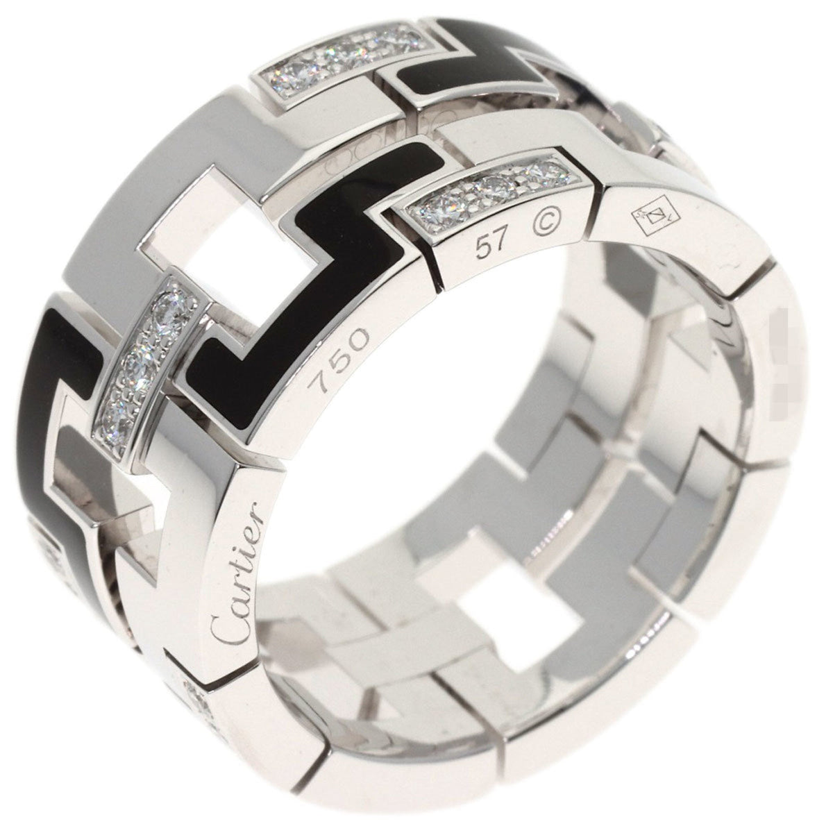 Cartier Dragon Padlock Ring 18K White Gold with Diamond – view 2