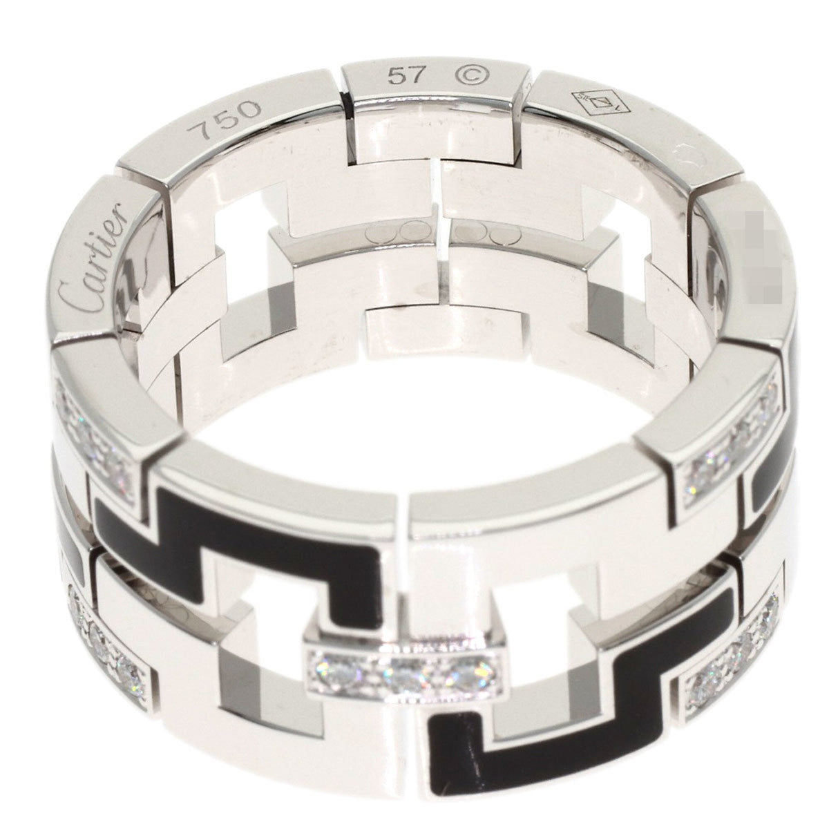Cartier Dragon Padlock Ring 18K White Gold with Diamond – view 4