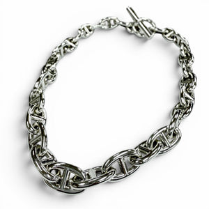 Hermes Chaine d'Ancre Pendant Necklace Sterling Silver Large - view 3