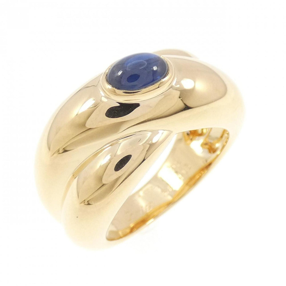 Cartier Colisée Ring 18K Yellow Gold with Sapphire
