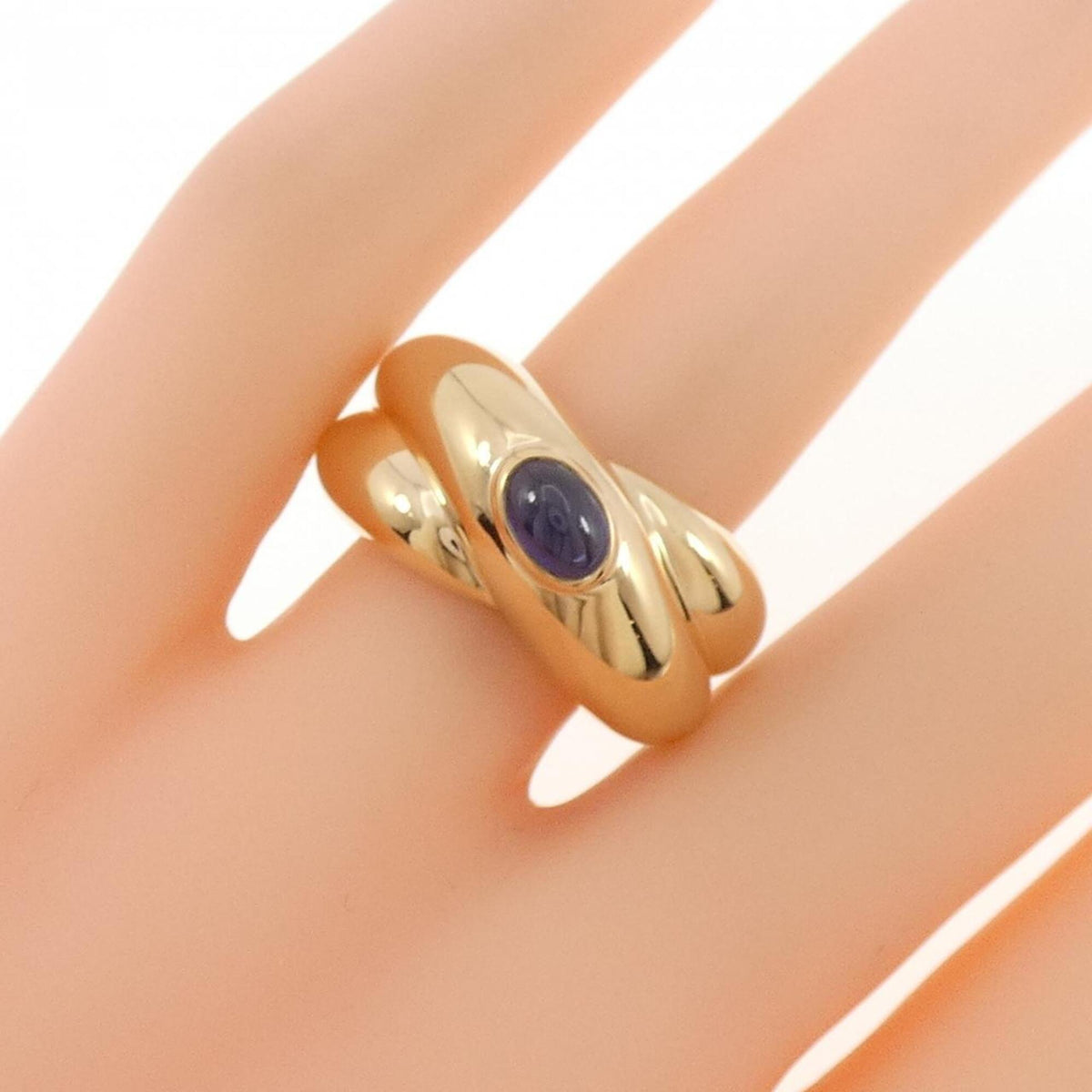 Cartier Colisée Ring 18K Yellow Gold with Sapphire – view 5