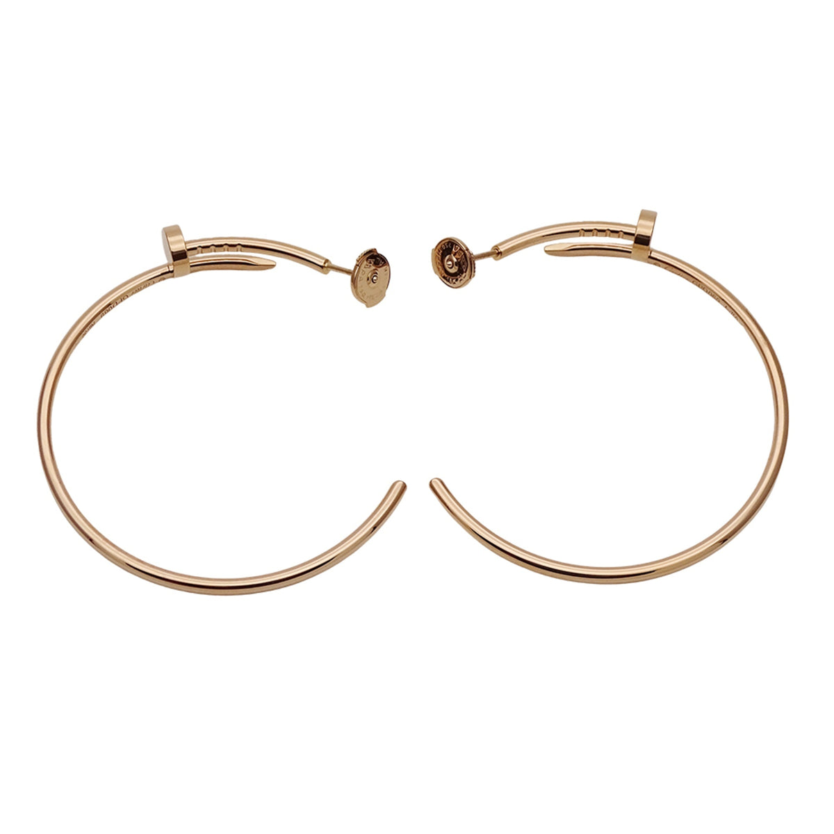 Cartier Juste un Clou Hoop Earrings 18K Rose Gold Large 18K Rose Gold – view 4