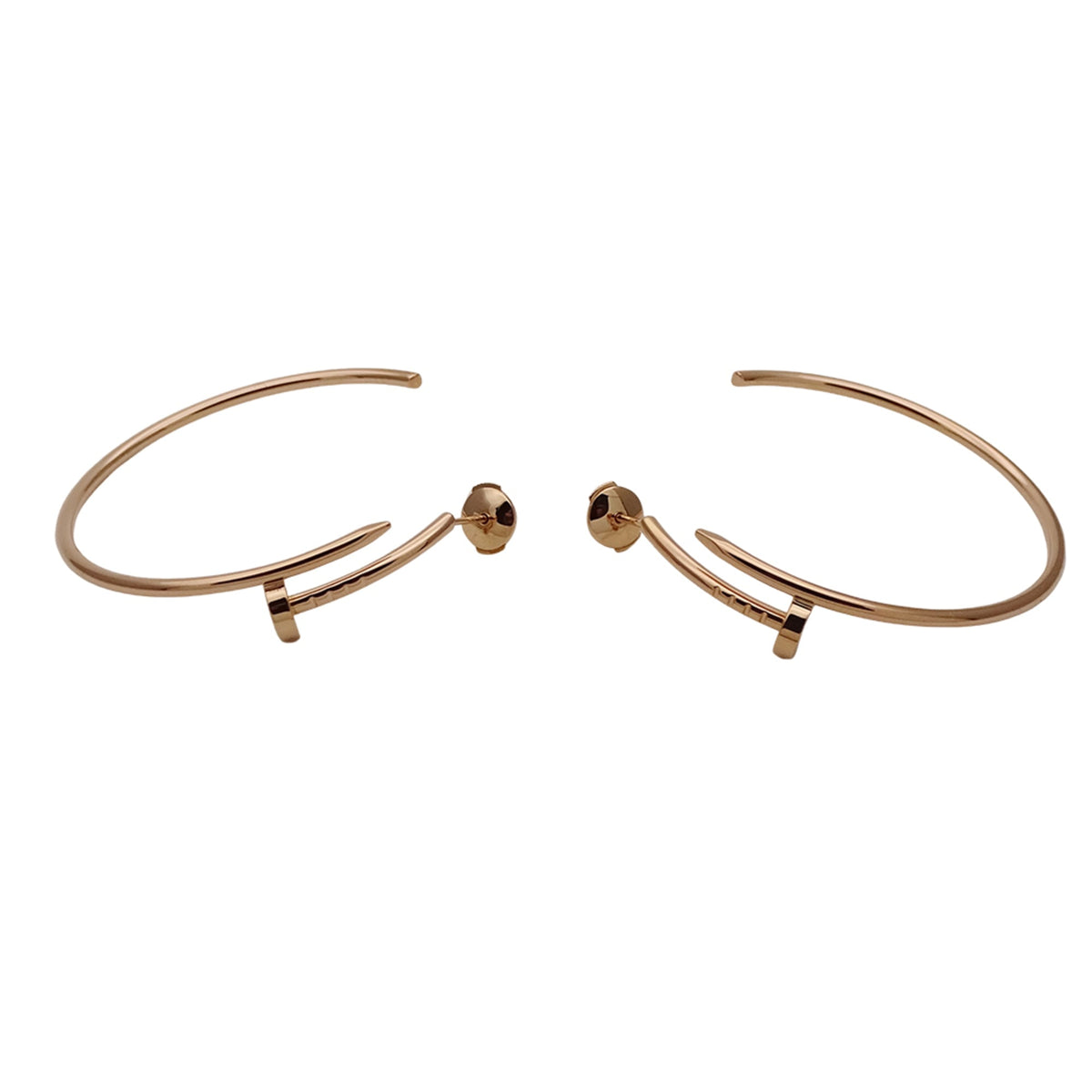 Cartier Juste un Clou Hoop Earrings 18K Rose Gold Large 18K Rose Gold – view 5