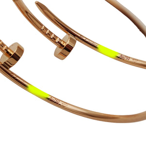 Cartier Juste un Clou Hoop Earrings 18K Rose Gold Large 18K Rose Gold - view 6