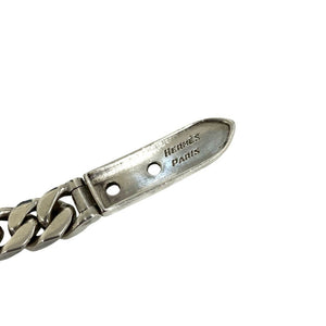 Hermes Vintage Boucles Sellier Bracelet Sterling Silver Mini - view 3