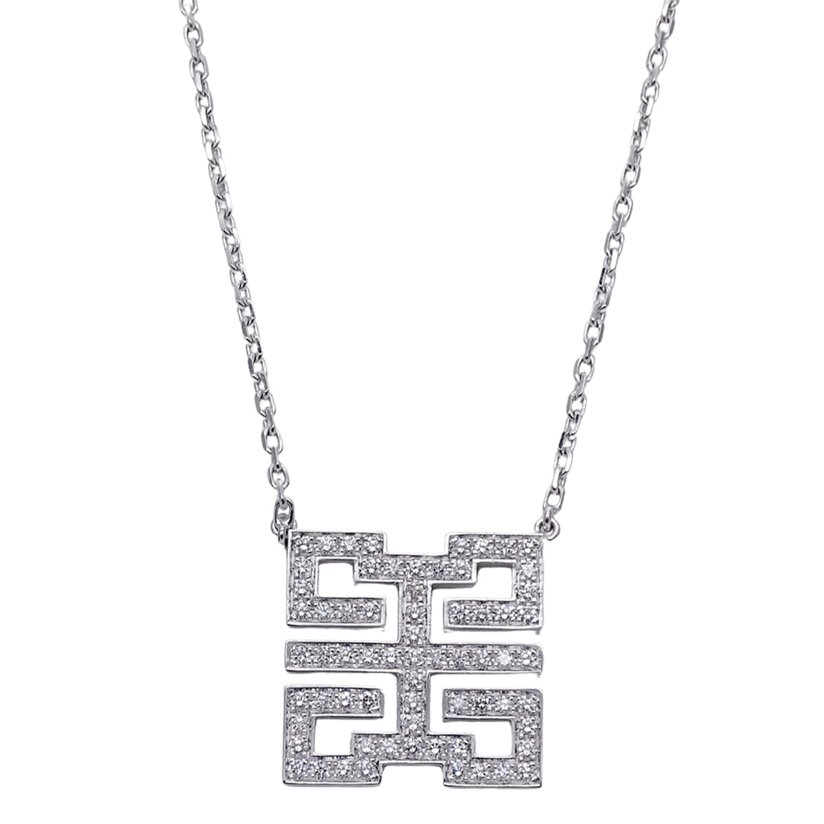 Cartier Pendant Necklace 18K White Gold Mini with Diamond – view 2