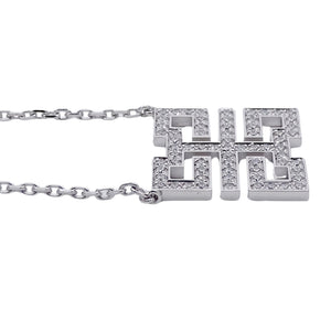 Cartier Pendant Necklace 18K White Gold Mini with Diamond - view 3
