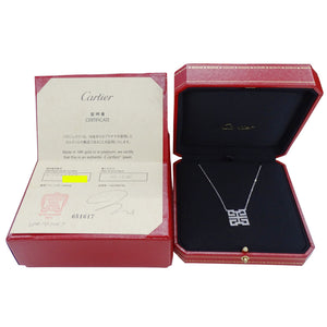 Cartier Pendant Necklace 18K White Gold Mini with Diamond - view 7