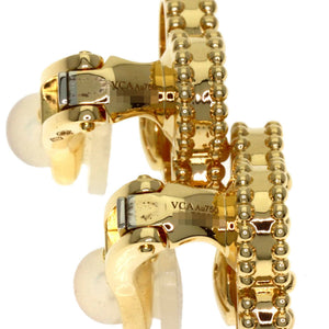 Van Cleef & Arpels Vintage Alhambra Earrings 18K Yellow Gold and Mother of Pearl 18K Yellow Gold - view 4