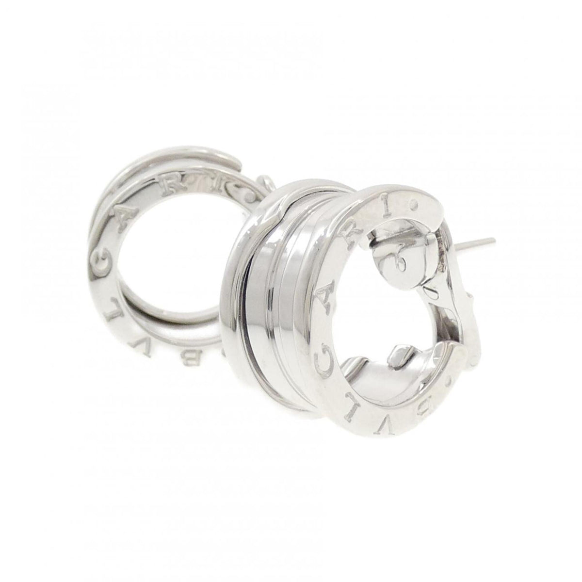 B.Zero1 Stud Earrings 18K White Gold 18K White Gold