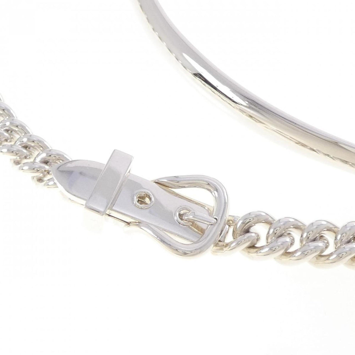 Boucles Sellier Inflexible Pendant Necklace Sterling Silver