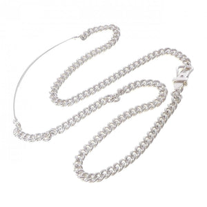 Hermes Boucles Sellier Inflexible Pendant Necklace Sterling Silver - view 5