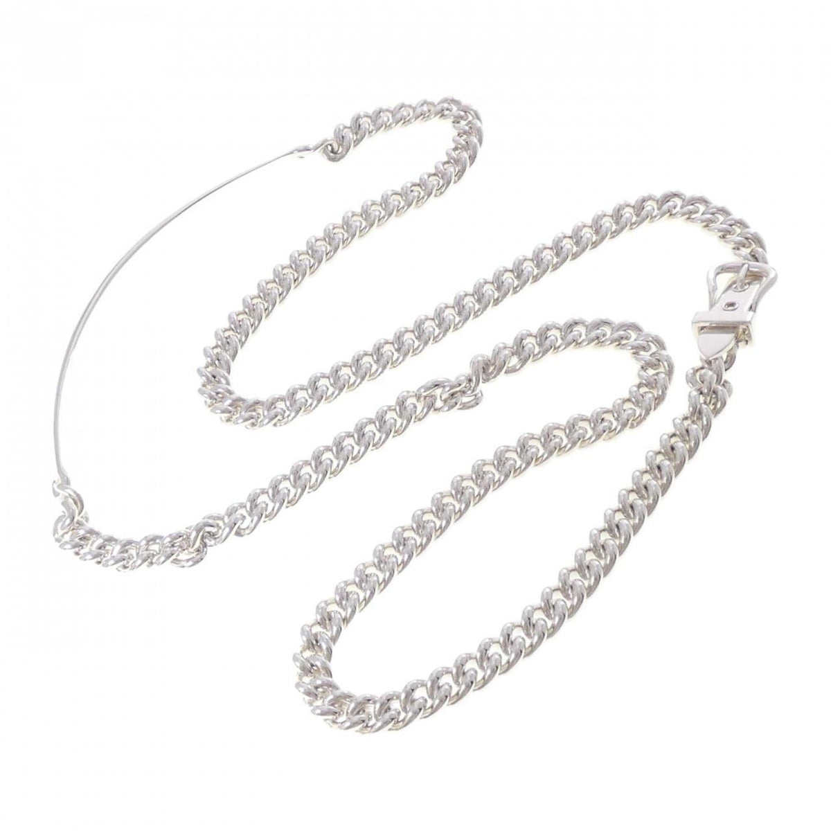 Boucles Sellier Inflexible Pendant Necklace Sterling Silver
