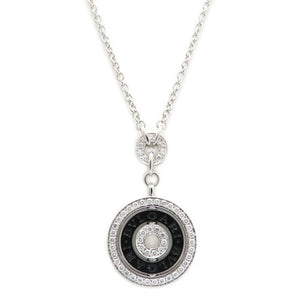 Bvlgari Pendant Necklace Ceramic and 18K White Gold with Diamond - view 2