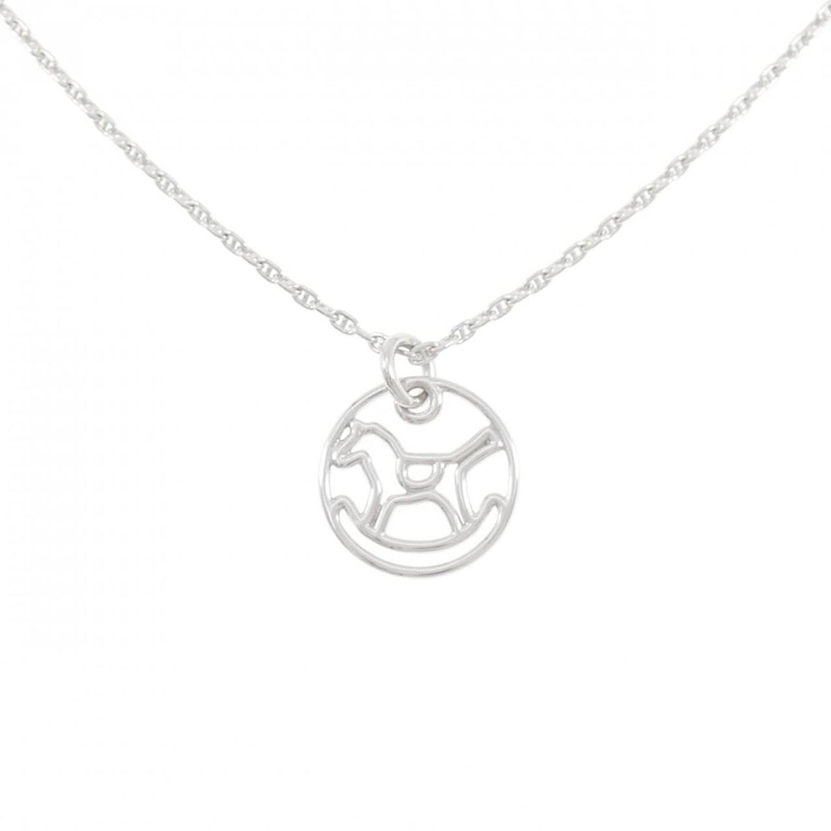Pendant Necklace 18K White Gold