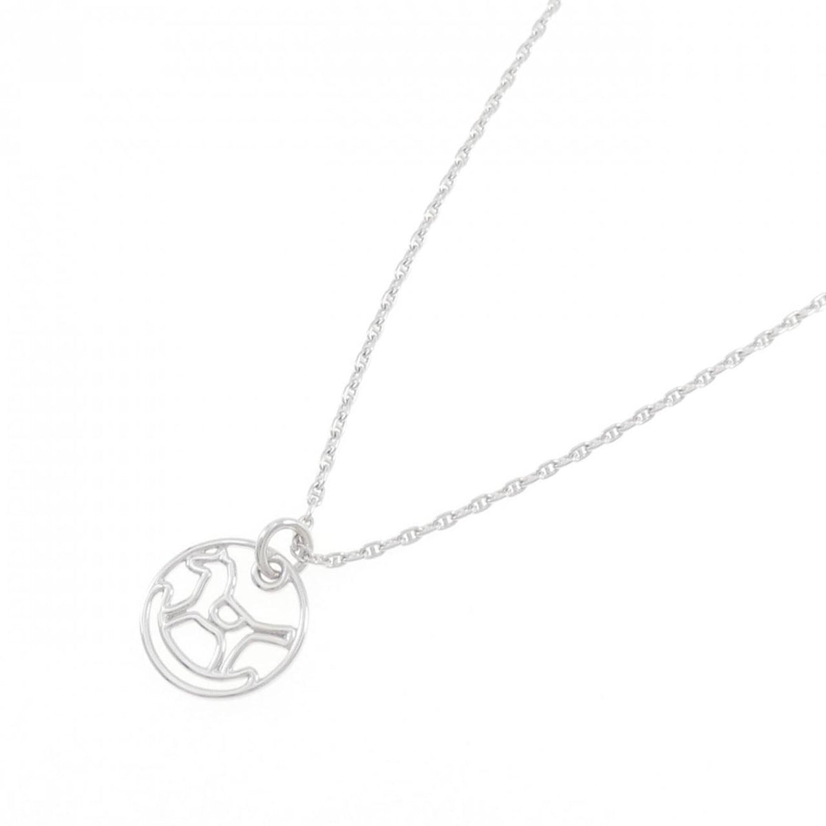 Pendant Necklace 18K White Gold