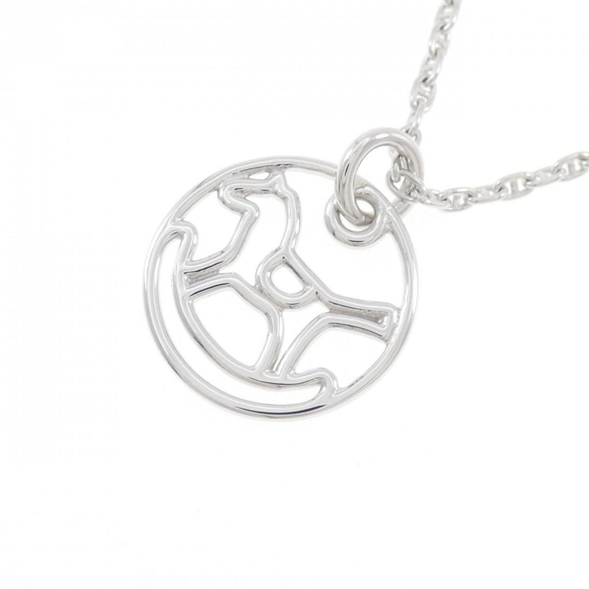 Pendant Necklace 18K White Gold