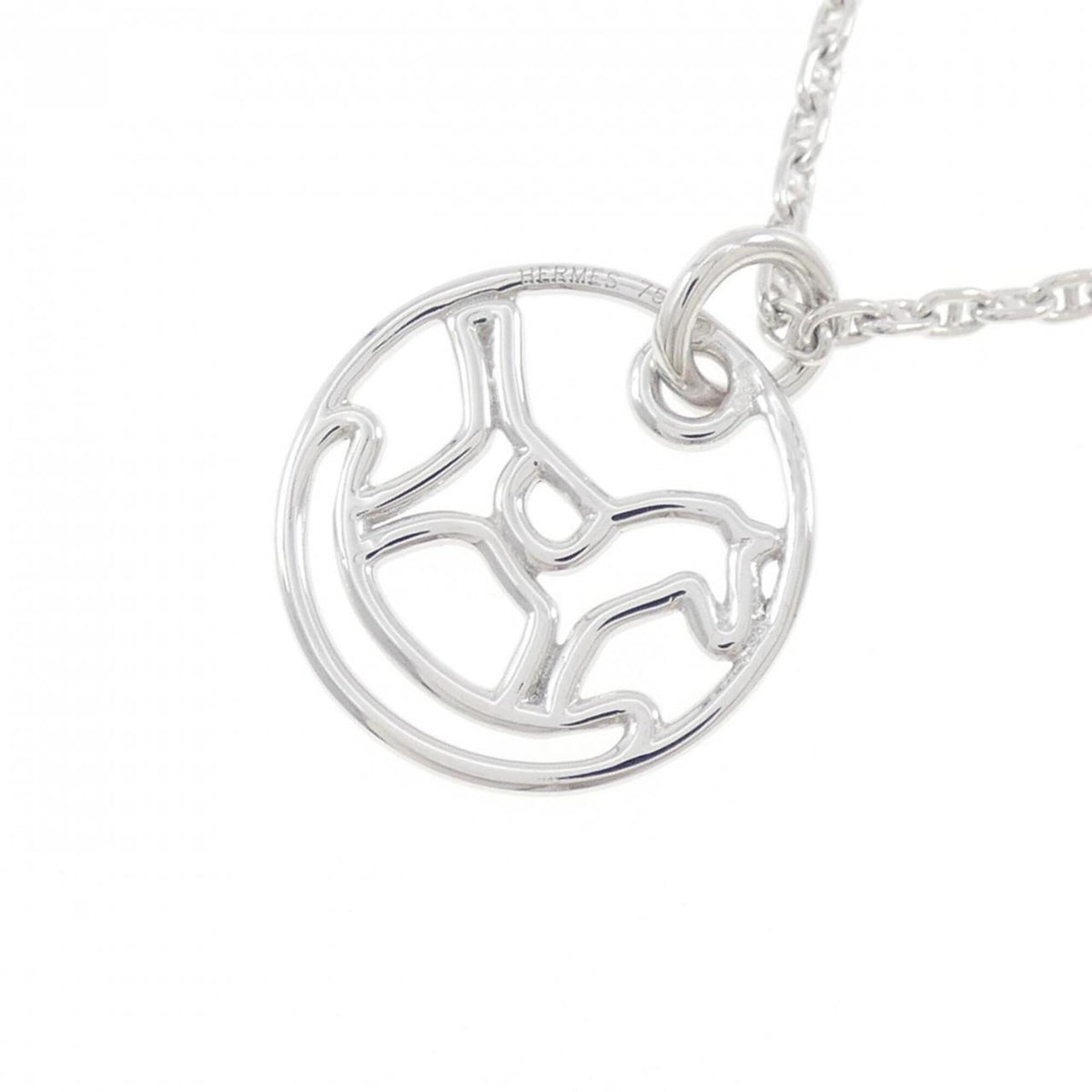 Pendant Necklace 18K White Gold