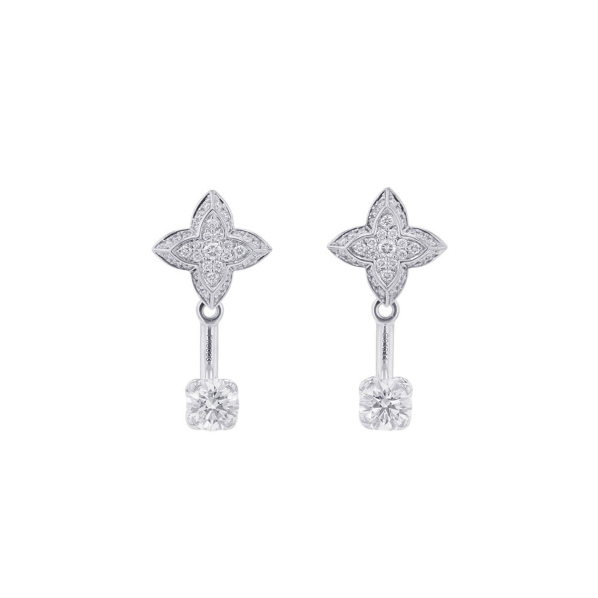 Louis Vuitton Earrings 18K White Gold