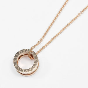 Bvlgari B.Zero1 Pendant Necklace 18K Rose Gold with Diamond - view 3