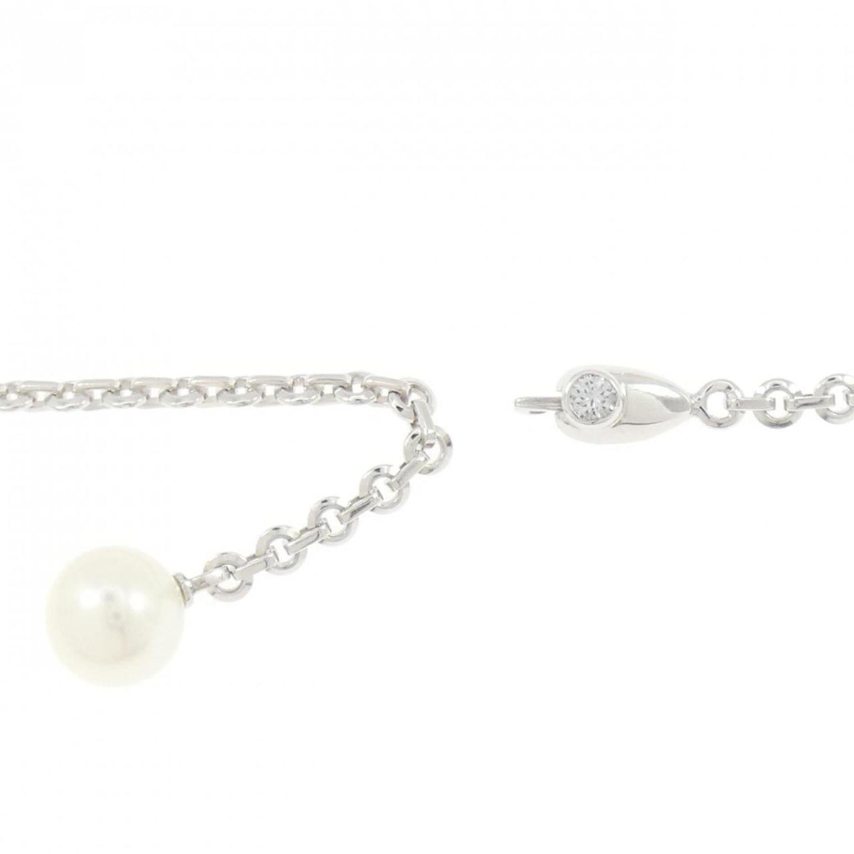 Cartier Pendant Necklace 18K White Gold with Diamond and Freshwater Pearl – view 5