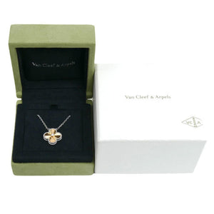 Van Cleef & Arpels Vintage Alhambra Pendant Necklace 18K White Gold and 18K Rose Gold - view 7