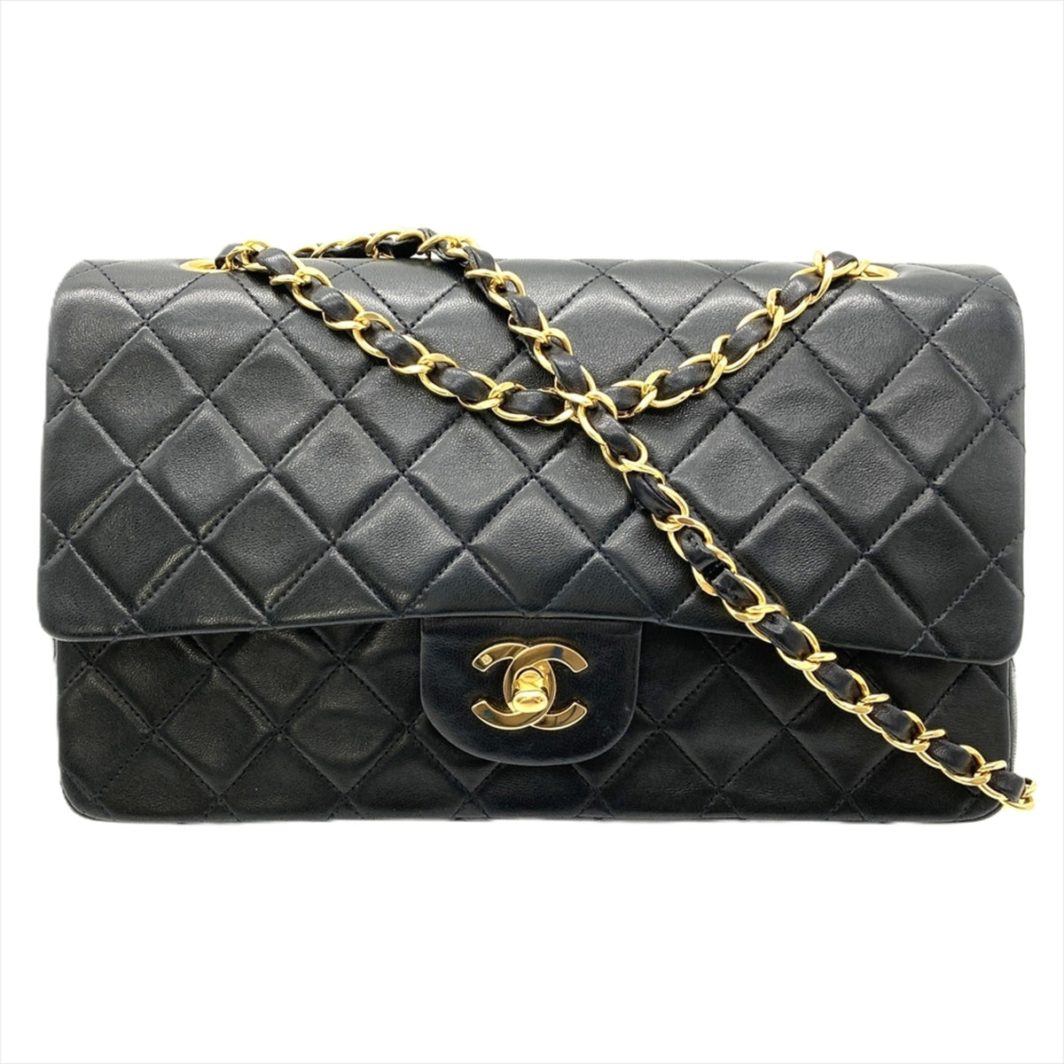 Vintage Classic Double Flap Bag Quilted Lambskin Medium