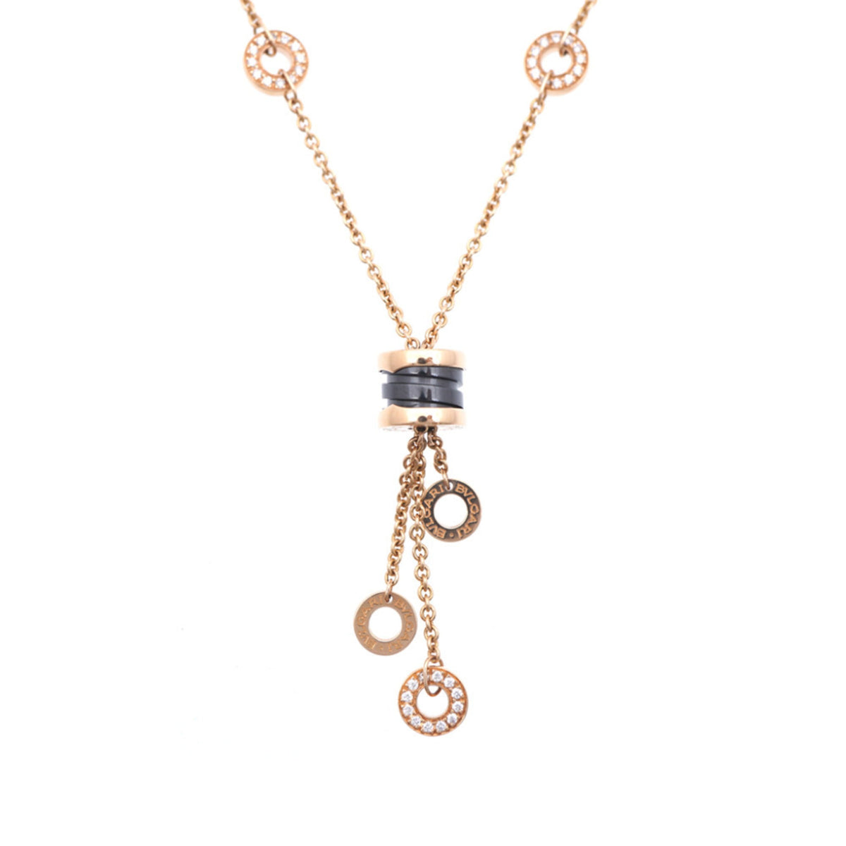 Pendant Necklace Ceramic and 18K Rose Gold