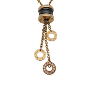 Bvlgari Pendant Necklace Ceramic and 18K Rose Gold - view 4