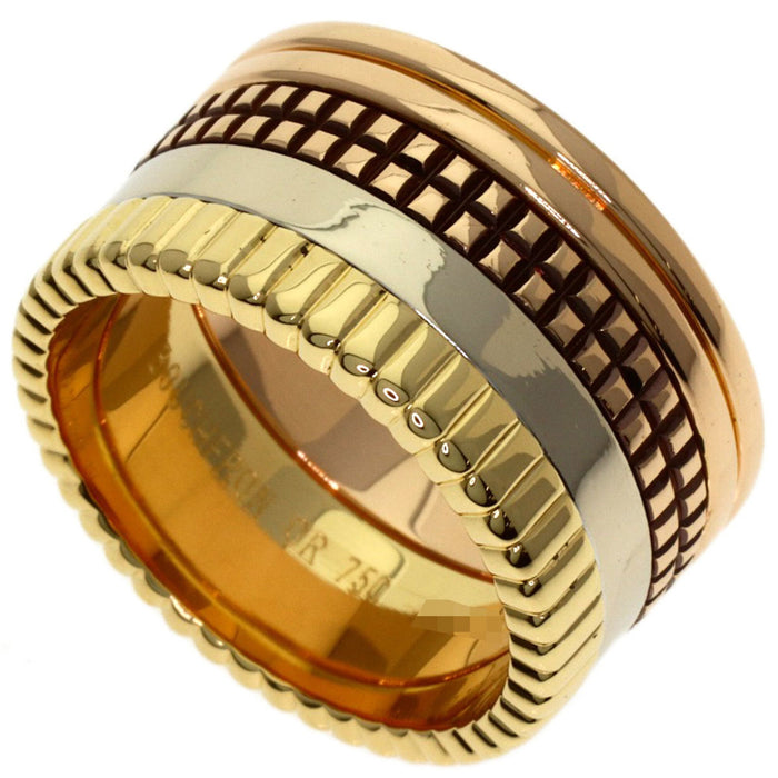 Boucheron Quatre Classic Large Ring 18K Tricolor Gold