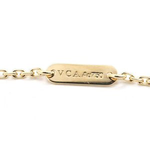 Van Cleef & Arpels Vintage Alhambra Pendant Necklace 18K Yellow Gold and Malachite - view 3