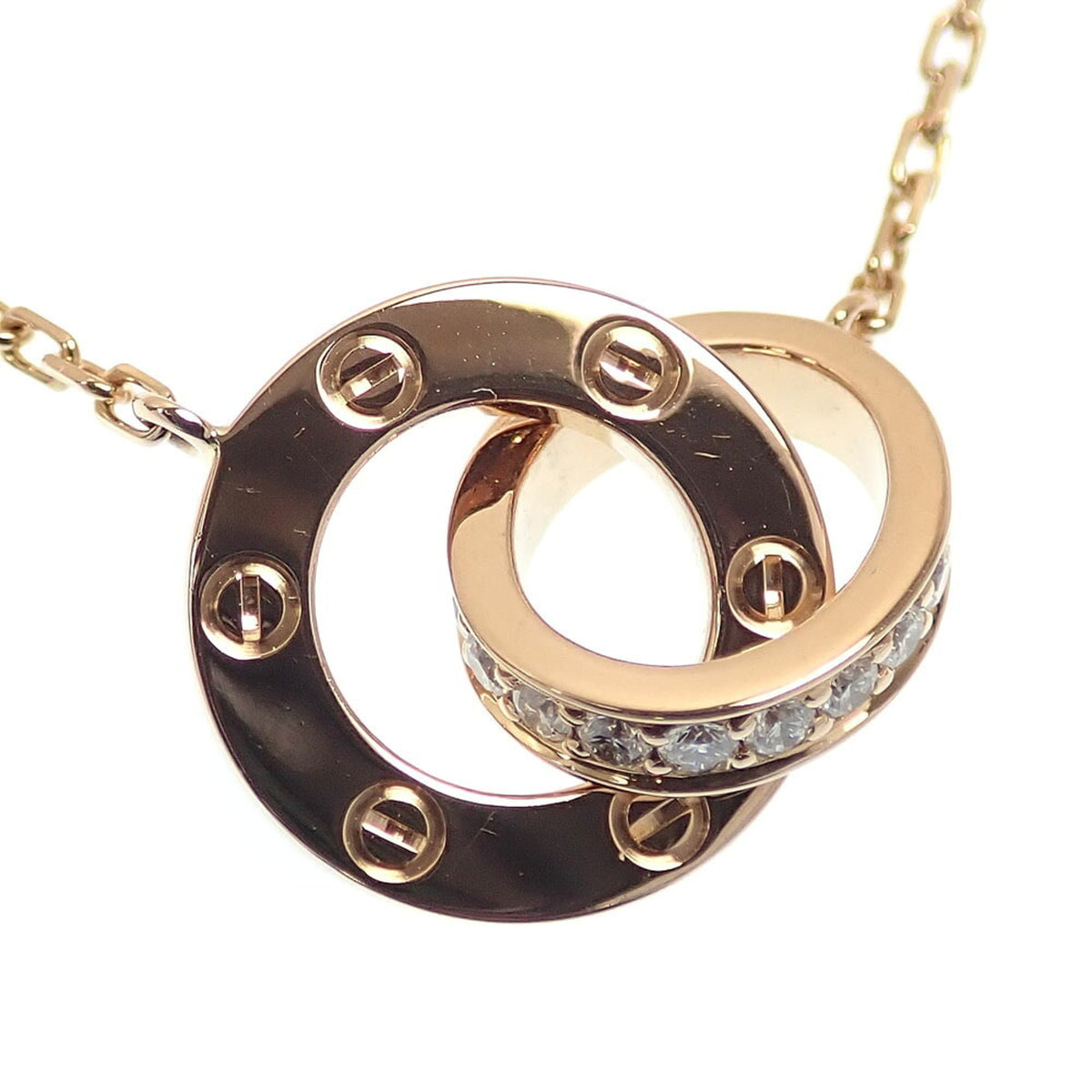 Cartier Love Pendant Necklace 18K Rose Gold with Diamond – view 4