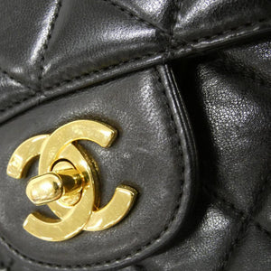 Chanel Vintage Classic Double Flap Bag Quilted Lambskin Small - view 5