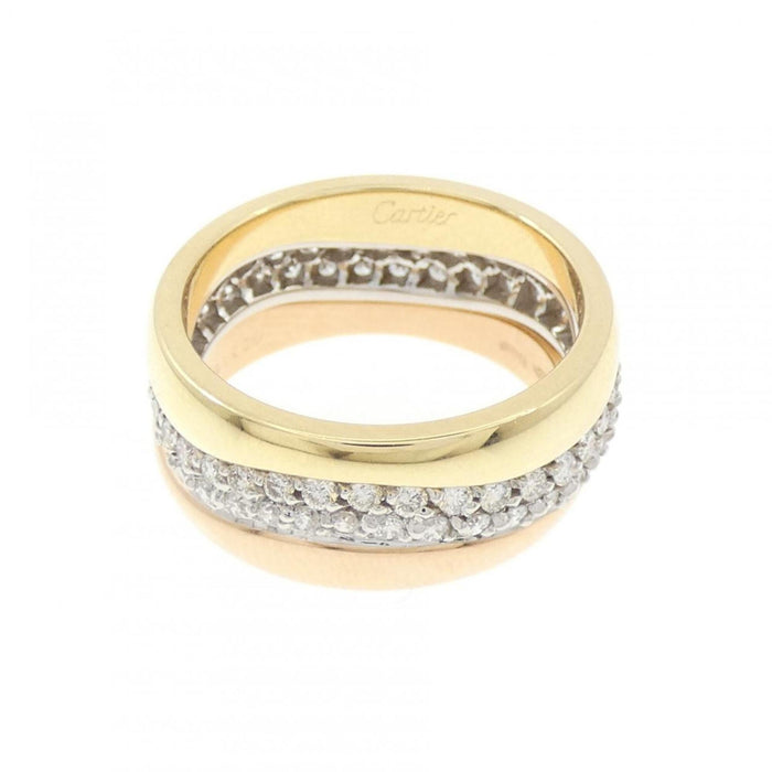 Cartier Vendome Louis Cartier Band Ring 18K Tricolor Gold