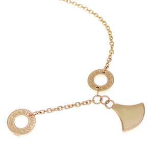 Bvlgari Diva Dream Pendant Necklace 18K Rose Gold with Diamond and Mother of Pearl - view 5