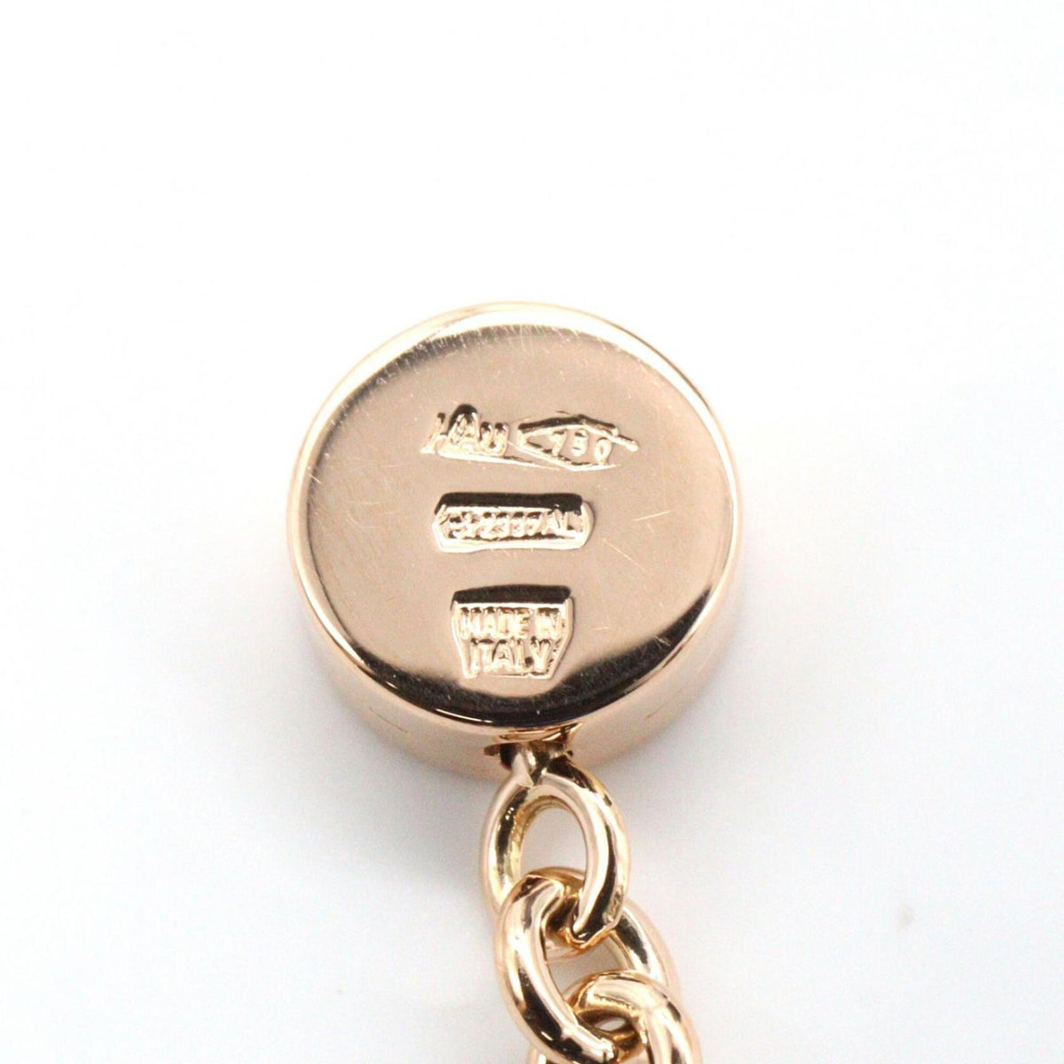 Pendant Necklace 18K Rose Gold with Diamond and Mother of Pearl