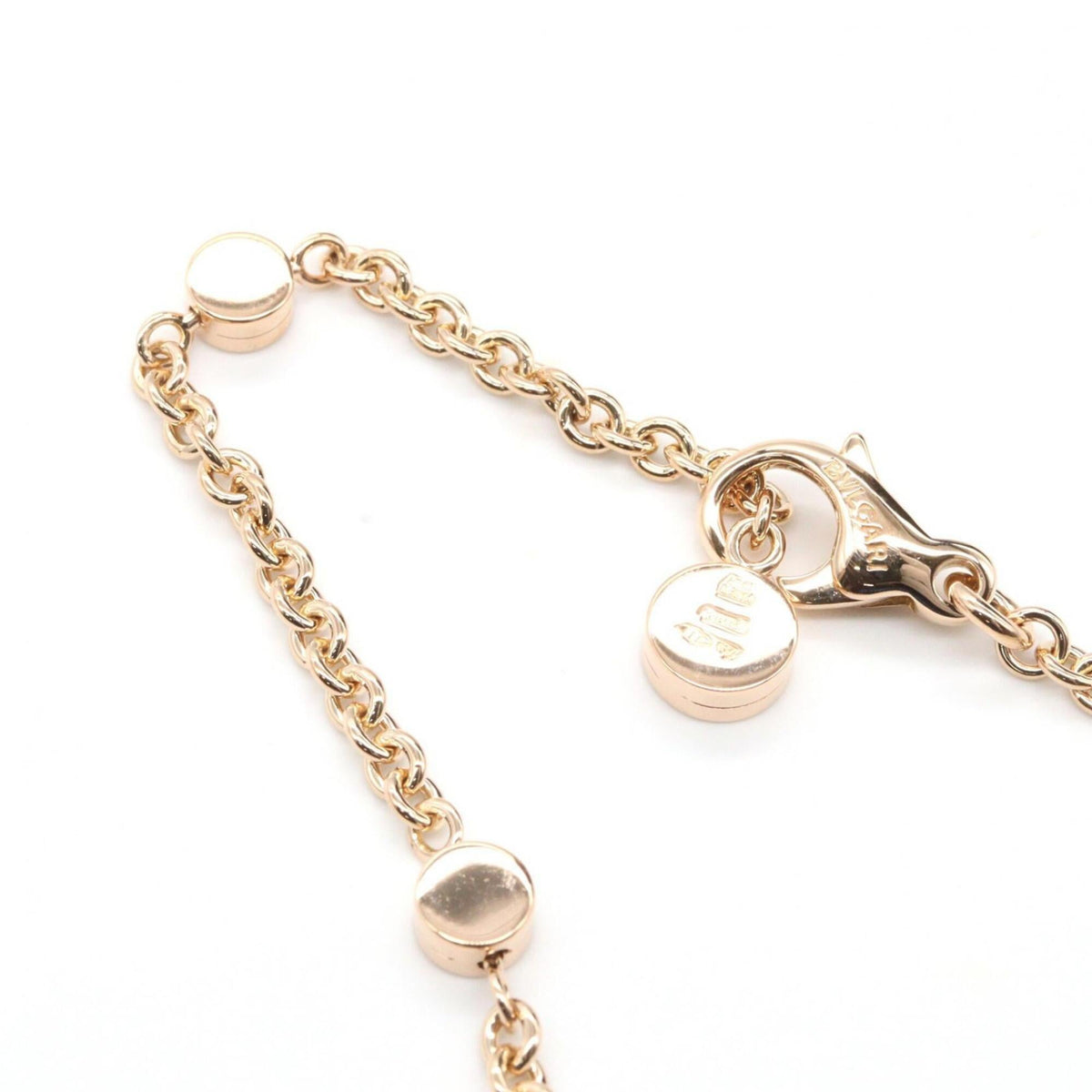 Pendant Necklace 18K Rose Gold with Diamond and Mother of Pearl