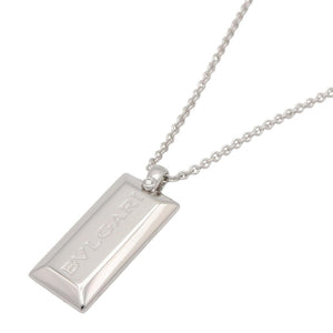 Bvlgari Ingot 1P Diamond Pendant Necklace 18K White Gold - view 1