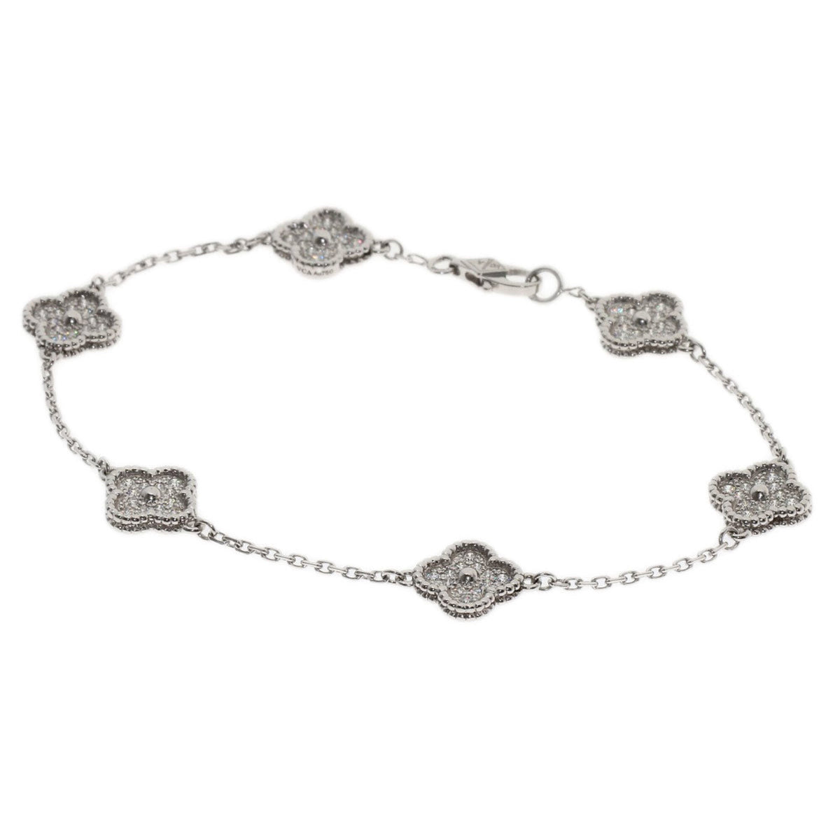 Van Cleef & Arpels Sweet Alhambra Bracelet 18K White Gold