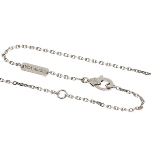 Van Cleef & Arpels Vintage Alhambra Pendant Necklace 18K White Gold and Chalcedony - view 3
