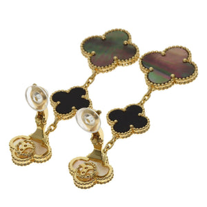 Van Cleef & Arpels Alhambra Earrings 18K Yellow Gold and Onyx 18K Yellow Gold - view 3