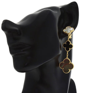 Van Cleef & Arpels Alhambra Earrings 18K Yellow Gold and Onyx 18K Yellow Gold - view 5