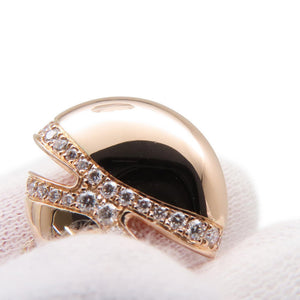 Bvlgari Pendant Necklace 18K Rose Gold with Cabochon Diamond and Pave Diamonds 0.55ct - view 6