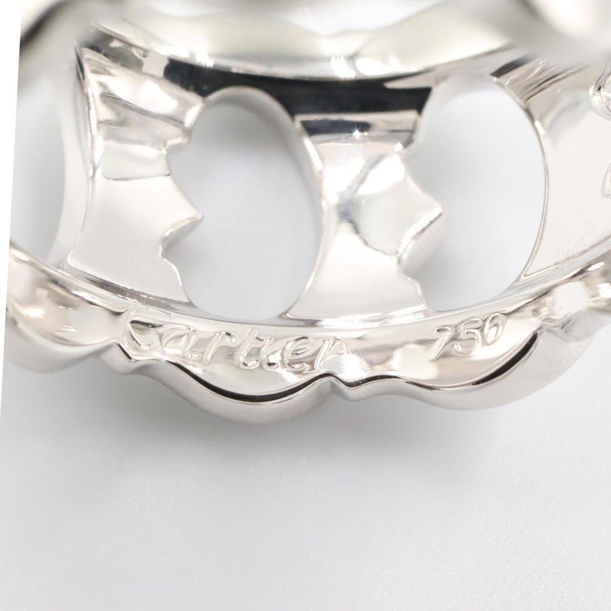 C de Cartier Ring Sterling Silver and 18K White Gold – view 4